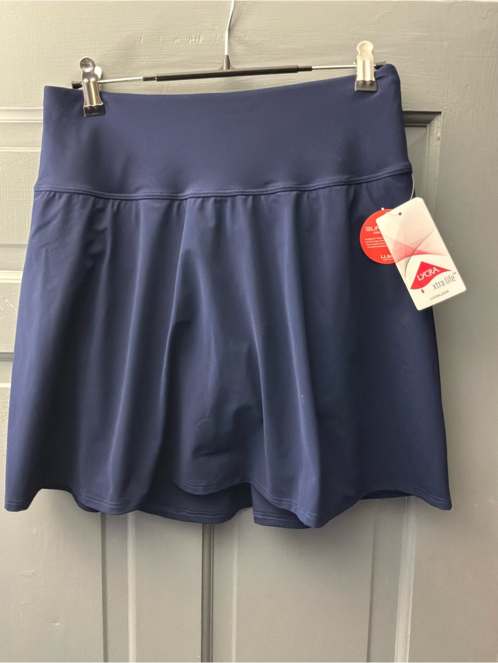 L.L. Bean Navy Athletic Skort with Built-In Shorts